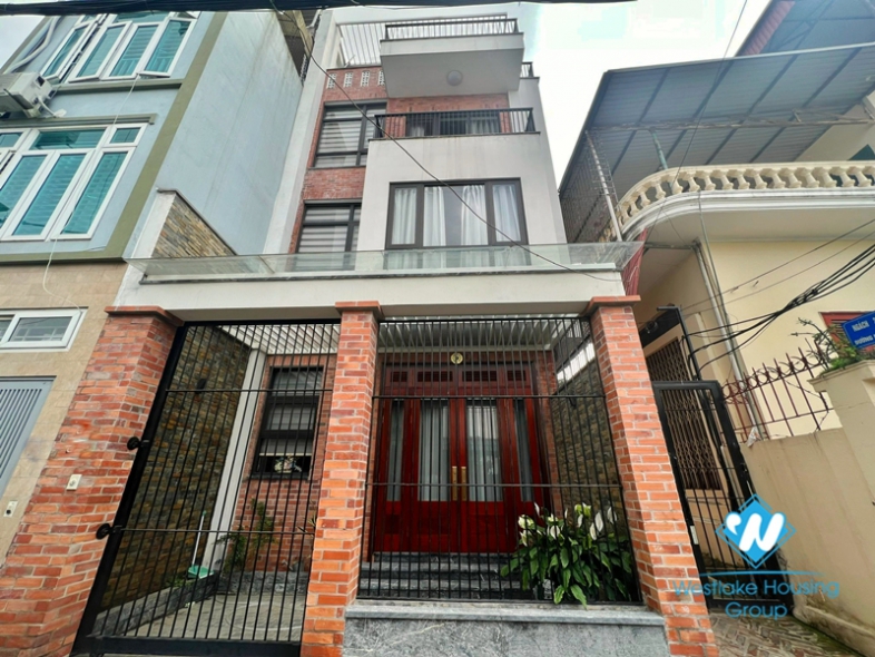 Modern furnished two bedroom house for rent in Ngoc Thuy near French international school.